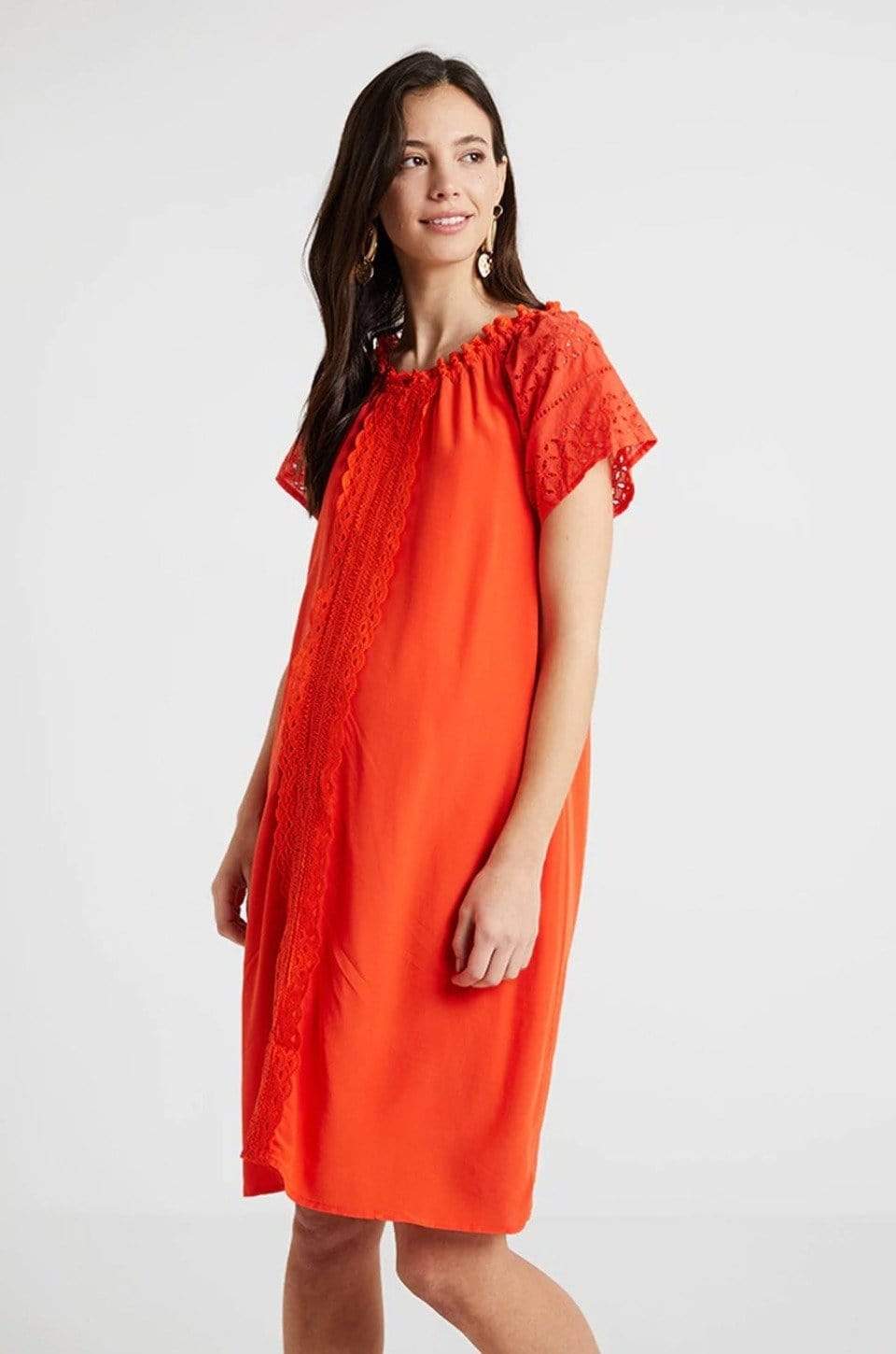 BOVE's Eliana Nursing Dress Tangerine Dresses