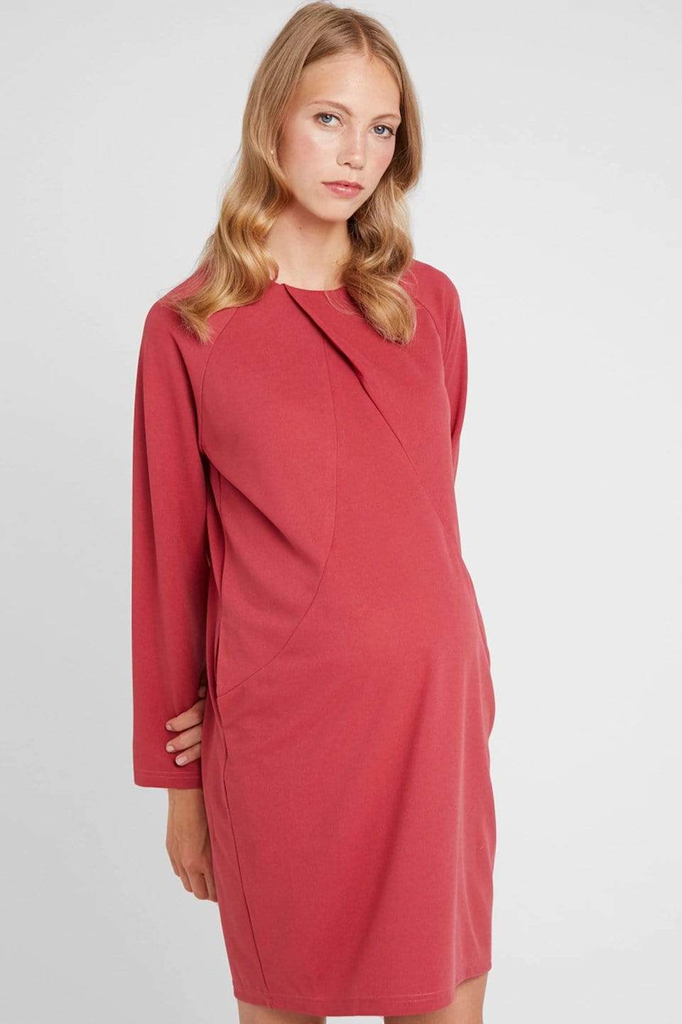 Spring Maternity's Cyntherea Maternity Dress Red Dresses