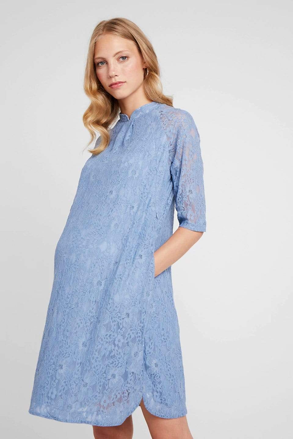 Spring Maternity's Curtis Maternity Dress Pigeon Blue Dresses