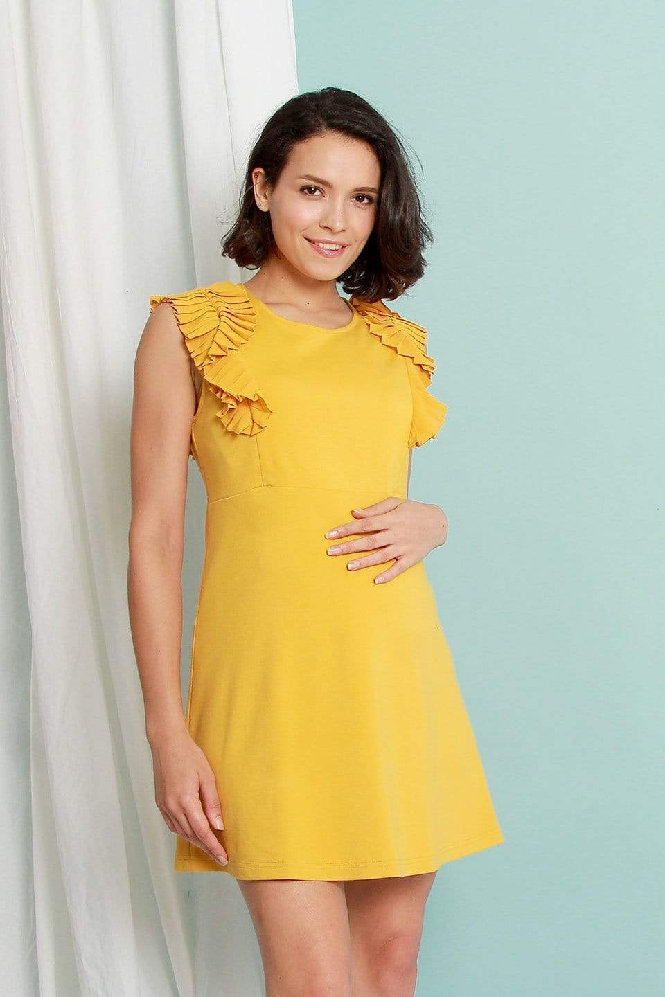 BOVE's Evon Nursing Dress Marigold Dresses