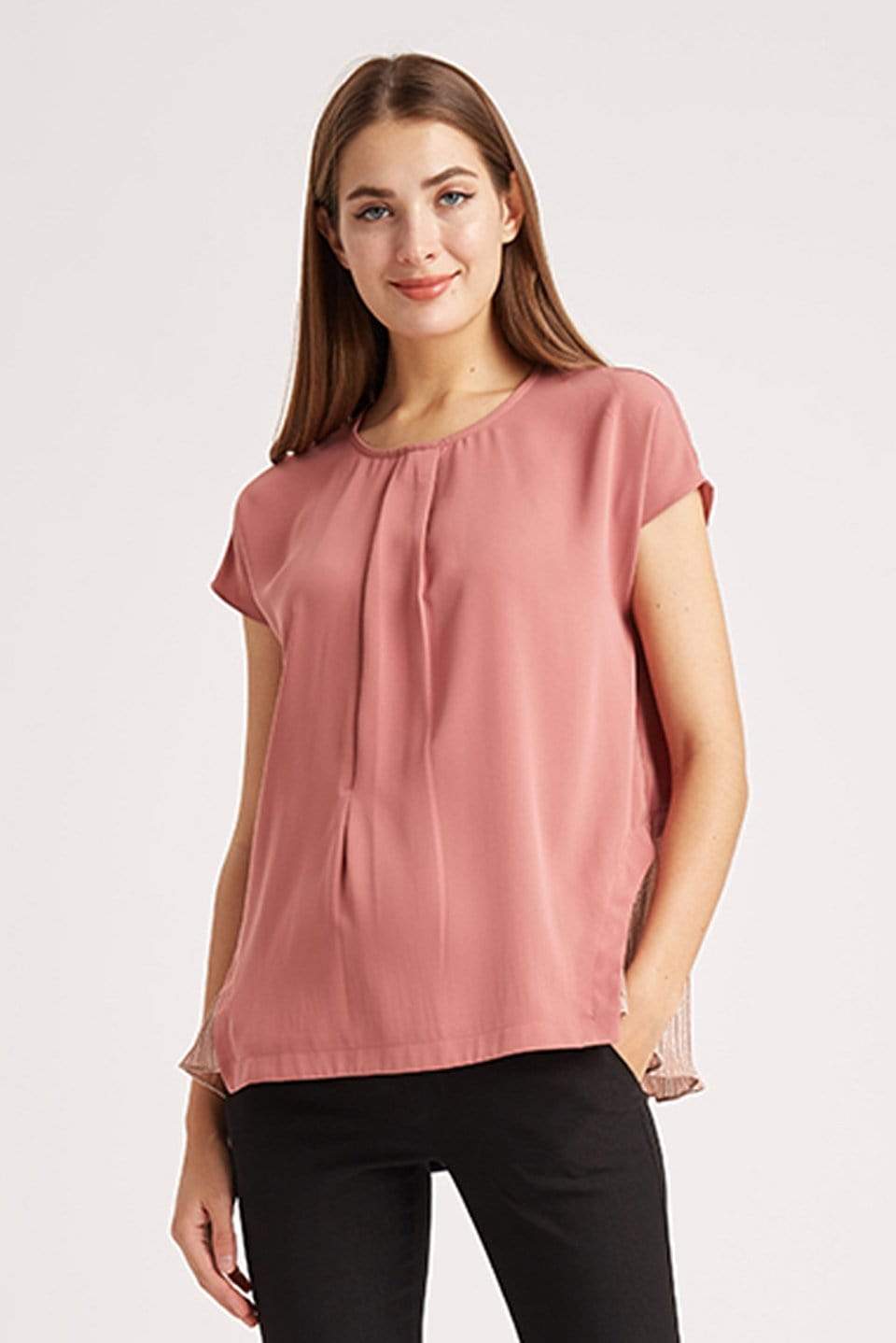 Emelia Nursing Top Dusty Pink Maternity Tops Maternity Wear Tops Spring Maternity