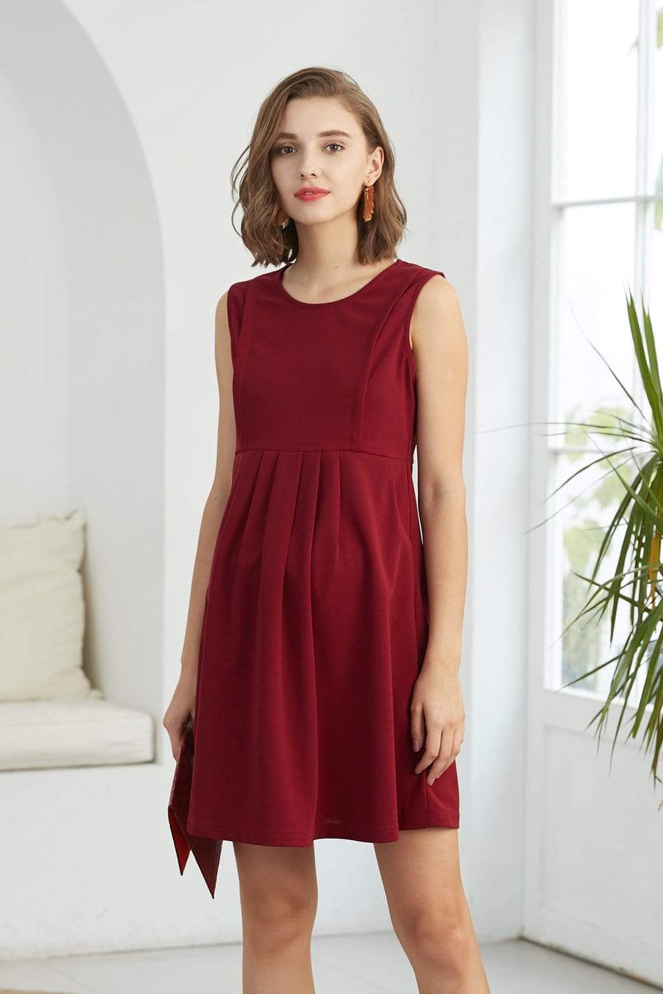 Spring Maternity's Colleen Sleeveless Dress Ruby Nursing Dress Dresses