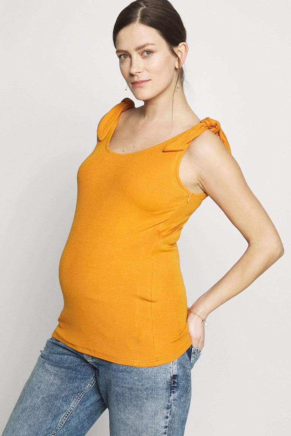 Dale Nursing Tank Nursing Top Marigold Maternity Tops Maternity Wear Tops Spring Maternity